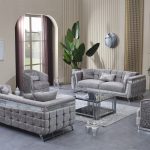 Milano Gümüş Koltuk Takımı