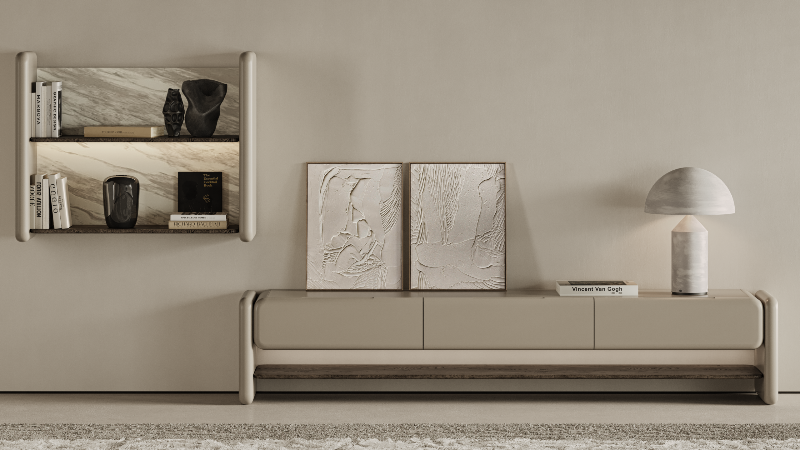 WALL UNIT 4 Leonora Tv Ünitesi - Görsel 1